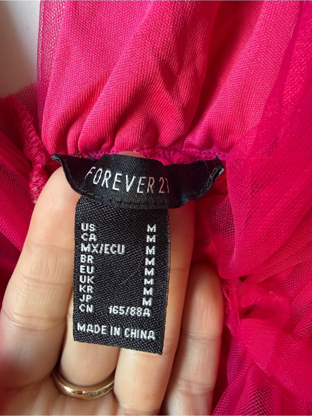 Forever 21 Fuchsia Ruffle Mini Dress - Picture 2 of 2